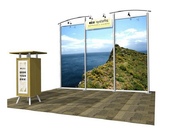 10' x 10' eco-systems lahar Display