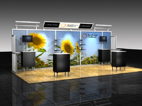 10' x 20' abex alumalite lineare Display