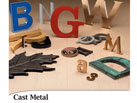 Cast Metal Letters
