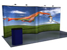 20 foot gullwing pop up display