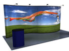 20 foot serpentine pop up display